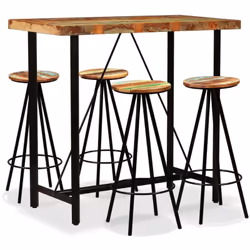 Cet ensemble de bar cool a un style industriel et sera un supplément distinctif à n'importe quelle maison, bar ou restaurant. ...