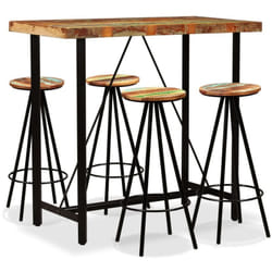 Vidaxl - Ensemble de bar 5 pcs Bois de récupération massif