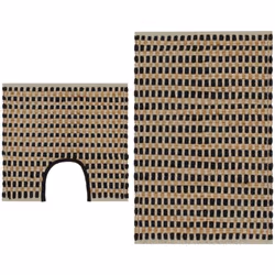 Apportez une touche moderne et naturelle à votre salle de bain avec notre tapis en jute tissé à la main ! Le jute est une fib ...