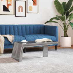 vidaXL Table Basse Aviator Aluminium