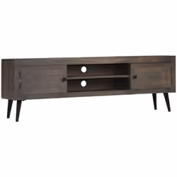 Ce meuble TV en bois massif de manguier avec laquage apportera une touche décorative et pratique à votre décoration. Il peut  ...