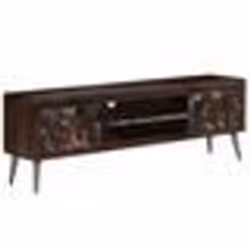 vidaXL Meuble TV Bois de récupération solide 140 x 30 x 45 cm