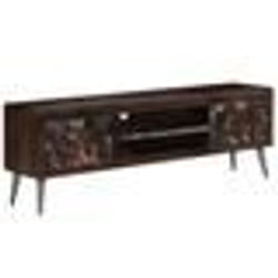 vidaXL Meuble TV Bois de récupération solide 140 x 30 x 45 cm