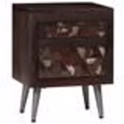 vidaXL Table de chevet Bois de récupération solide 40 x 30 x 50 cm