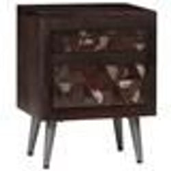 vidaXL Table de chevet Bois de récupération solide 40 x 30 x 50 cm