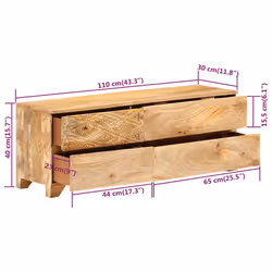 VidaXL 246144 Support TV et centre de divertissement - Vue supplémentaire 8