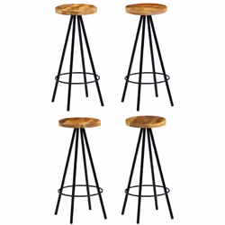 Cet ensemble de tabourets de bar rustique a un style industriel et sera un excellent supplément à la décoration de votre cuis ...
