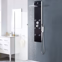 Ce système de panneaux de douche multifonctionnel a un design élégant et fera un excellent accessoire à votre salle de bain. ...