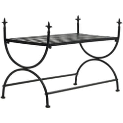 vidaXL Banc Style vintage Métal 83 x 42 x 55 cm Noir