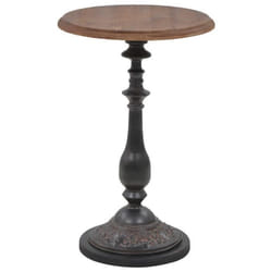vidaXL Table dappoint Bois de sapin massif 40 x 64 cm Marron