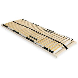 Vidaxl - Sommier à lattes sans matelas avec 28 lattes 7 zones 90x200 cm
