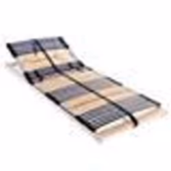 vidaXL Sommier à lattes sans matelas avec 42 lattes 7 zones 90x200 cm - 90 x 200 cm