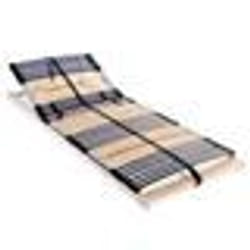 vidaXL Sommier à lattes sans matelas avec 42 lattes 7 zones 90x200 cm - 90 x 200 cm
