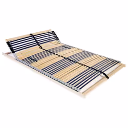 vidaXL Sommier à lattes sans matelas avec 42 lattes 7 zones 120x200 cm - 120 x 200 cm