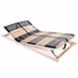vidaXL Sommier à lattes sans matelas avec 42 lattes 7 zones 100x200 cm - 100 x 200 cm
