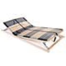 vidaXL Sommier à lattes sans matelas avec 42 lattes 7 zones 100x200 cm - 100 x 200 cm