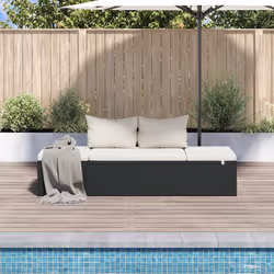 VidaXL 43953 lit d'extérieur Noir, Crème, Blanc - Vue supplémentaire 7