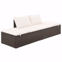 VidaXL 43954 lit d'extérieur Marron, Crème, Blanc - Vue supplémentaire 2