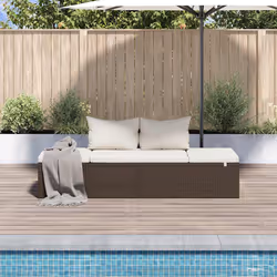 VidaXL 43954 lit d'extérieur Marron, Crème, Blanc - Vue supplémentaire 3