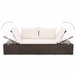 VidaXL 43954 lit d'extérieur Marron, Crème, Blanc - Vue supplémentaire 4