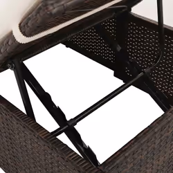 VidaXL 43954 lit d'extérieur Marron, Crème, Blanc - Vue supplémentaire 5