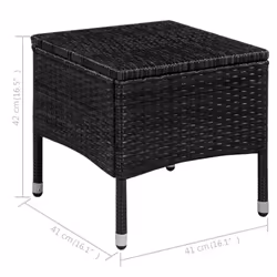 VidaXL 44091 chaise d'extérieur Terrace Siège rembourré Polyéthylène, Rotin, Acier Crème, Blanc - Vue supplémentaire 5