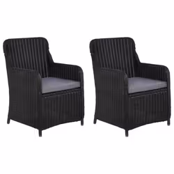 VidaXL 44146, Terrace, Siège rembourré, Polyester, Noir, Gris, Polyester, 54 cm