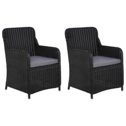 VidaXL 44146 chaise d'extérieur Terrace Siège rembourré Polyester Noir, Gris