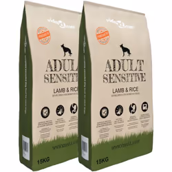 Notre nourriture sèche de qualité supérieure pour chiens Adult Sensitive Lamb & Rice est riche en prébiotiques qui favorisent ...