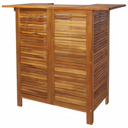 vidaXL Table de bar 110 x 50 x 105 cm Bois d'acacia massif - TU