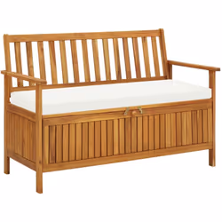 Description générale Ce banc de rangement en bois dégage un charme rustique, idéal pour embellir votre intérieur ou votre jar ...