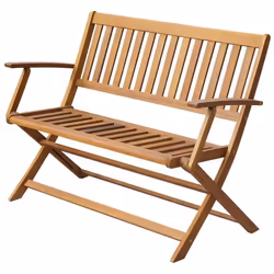 vidaXL Banc de jardin 120 cm Bois d'acacia solide - TU