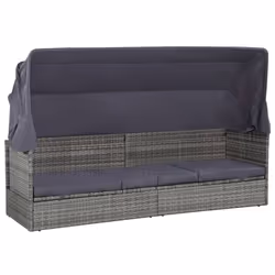 VidaXL 43962, Terrace, Siège rembourré, Tissu, Polyuréthane, Acier, Gris, 58 cm, 7 cm