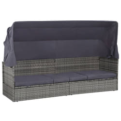 VidaXL 43962 chaise d'extérieur Terrace Siège rembourré Tissu, Polyuréthane, Acier Gris