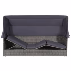 VidaXL 43962 chaise d'extérieur Terrace Siège rembourré Tissu, Polyuréthane, Acier Gris