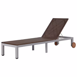 VidaXL 43974, Linge, Siège rembourré, Polyéthylène, Rotin, Acier, Marron, 2070 mm, 700 mm