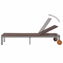 VidaXL 43974 chaise d'extérieur Linge Siège rembourré Polyéthylène, Rotin, Acier Marron