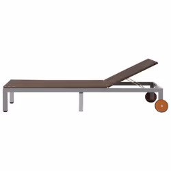 VidaXL 43974 chaise d'extérieur Linge Siège rembourré Polyéthylène, Rotin, Acier Marron