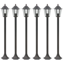 Vidaxl - Lampe de jardin à piquet 6 pcs E27 110 cm Aluminium Bronze