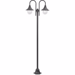 Description générale Ce lampadaire de jardin à 2 lanternes est idéal pour ceux qui souhaitent éclairer leur extérieur avec un ...