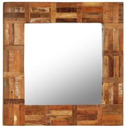 Vidaxl - Miroir mural Bois de récupération massif 60 x 60 cm