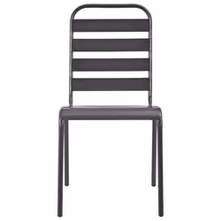 VidaXL 44257 chaise d'extérieur Terrace Acier Gris