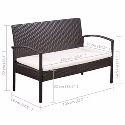 VidaXL 44184 ensemble de meubles de jardin - Vue supplémentaire 7