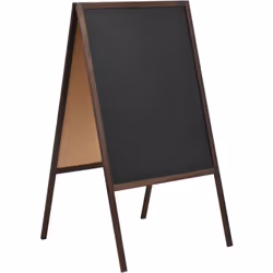 Notre tableau noir double face debout est idéal pour afficher vos informations promotionnelles dans le cadre d'activités de m ...