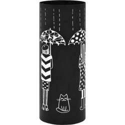 Vidaxl - Porte-parapluie Femmes Acier Noir