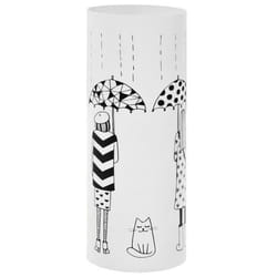 vidaXL Porte-parapluie Femmes Acier Blanc - TU