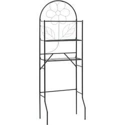 Tagère de toilette Noir 60x33x174 cm Vidaxl