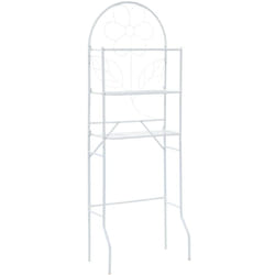 Tagère de toilette Blanc 60 x 33 x 174 cm