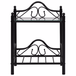 VidaXL 246726 Table de nuit et table de chevet Noir
