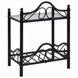 VidaXL 246726 Table de nuit et table de chevet Noir